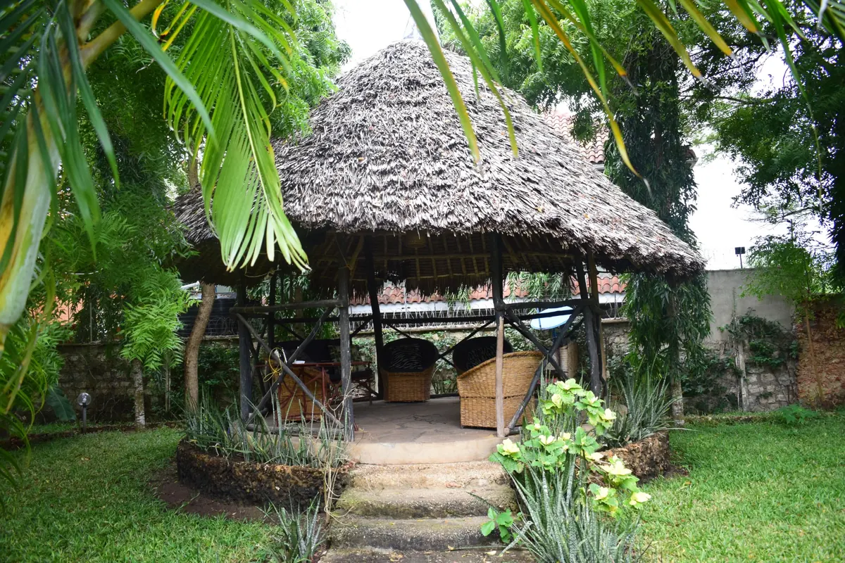 Guest relaxation area at Raquel's Bliss Diani Beach